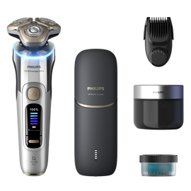 i9000 Prestige Ultra XP9404/46 Drėgno ir sauso skutimo skustuvas su „SkinIQ Pro“