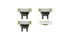 OneBlade QP949/50 Komb.: 3 vnt. 360 + 1 vnt. „Skin Protect“ peiliukų