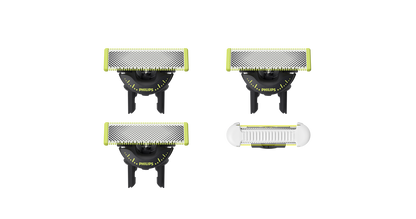 OneBlade QP949/50 Komb.: 3 vnt. 360 + 1 vnt. „Skin Protect“ peiliukų