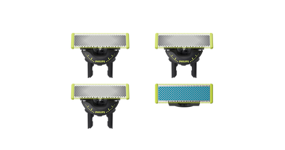 OneBlade QP945/50 Komplektas: 3 x 360 ir 1 x nuo trinties a. peiliukas