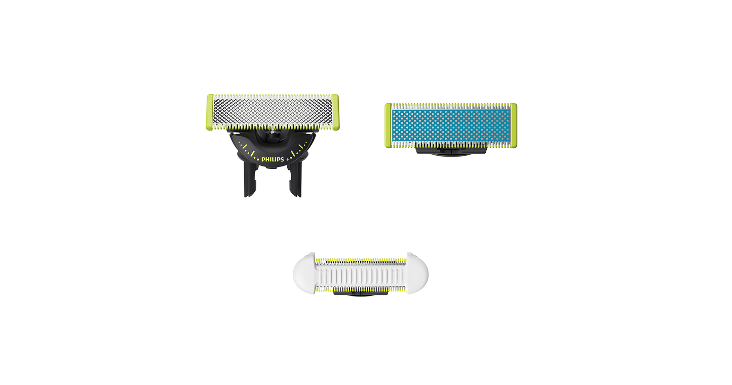 OneBlade QP936/50 Po 1 peiliuką: 360°, nesitrinantis ir „SkinProtect“