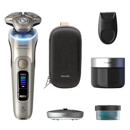 i9000 Prestige Ultra XP9403/31 Drėgno ir sauso skutimo skustuvas su „SkinIQ Pro“