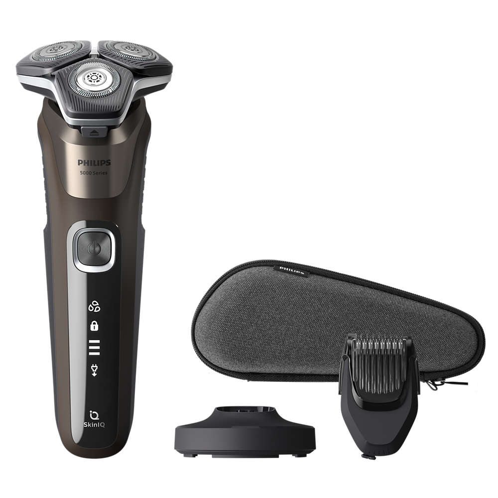 Pirkite Shaver Series 5000 Drėgnojo ir sausojo skutimo elektrinė barzdaskutė S5886/38 elektroninėje | Philips parduotuvėje