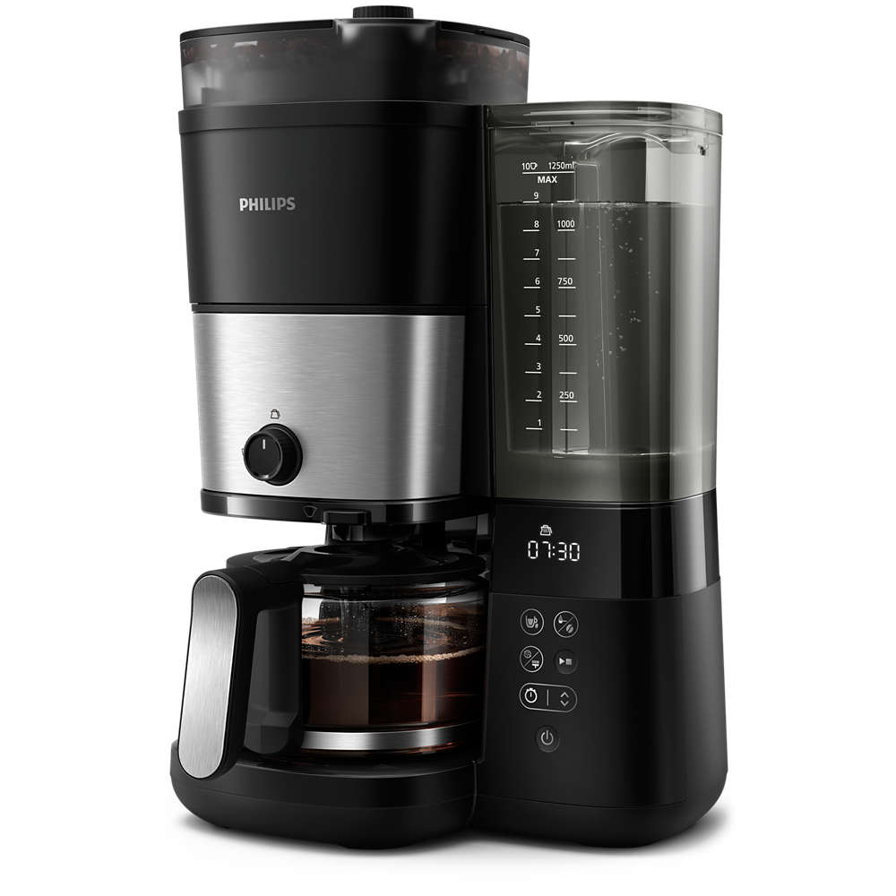 Pirkite All-in-1 Brew Filtruotos kavos aparatas su įmontuotu malūnėliu HD7900 elektroninėje | Philips parduotuvėje