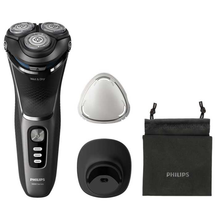 Pirkite Shaver 3000 Series Drėgnojo ir sausojo skutimo elektrinė barzdaskutė S3343/13 elektroninėje | Philips parduotuvėje